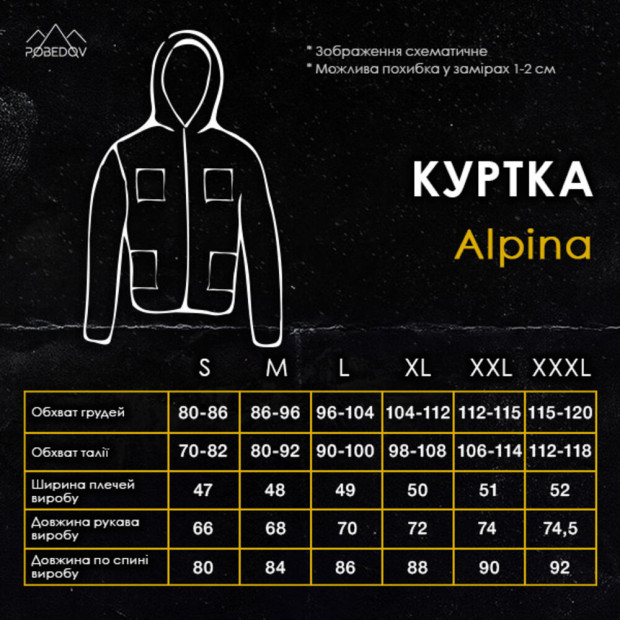 Парка Pobedov Alpina Серо-черный - 7