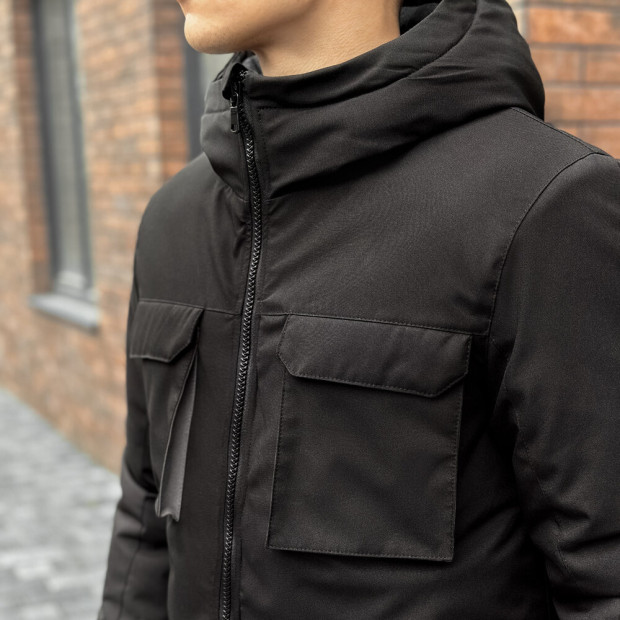 Парка Pobedov Alpina Чорно-сірий, 2XL - 4