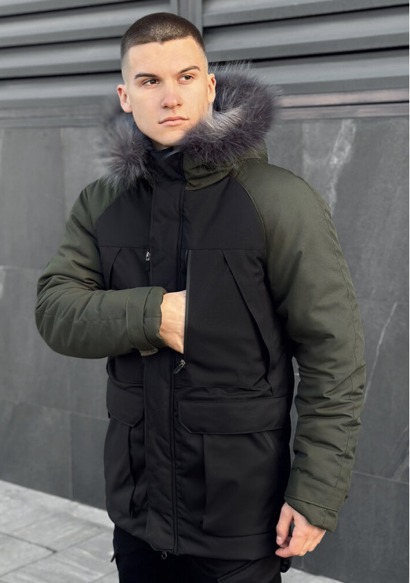Недавно просмотренные Парка Pobedov Seniora Udacha Gray Черный, хаки 2