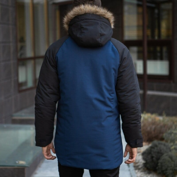 Парка Pobedov seniora udacha Чорний-темно синій, 3XL - 4