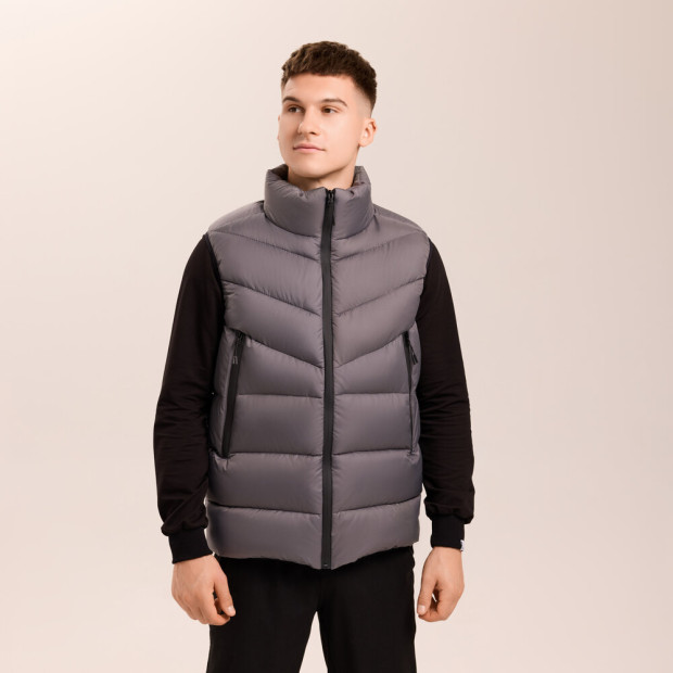 Жилет Pobedov Puffer Темно-сірий, 2XL - 1