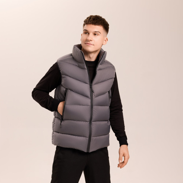 Жилет Pobedov Puffer Темно-сірий, 2XL - 2