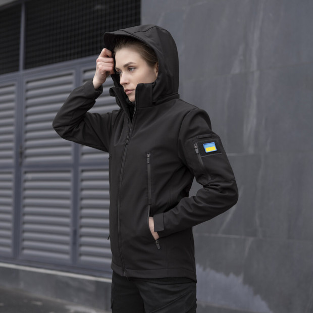 Куртка Pobedov Motive Жіноча Чорний, 3XL - 4