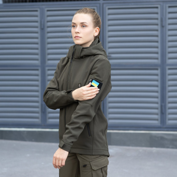 Куртка Pobedov Motive Жіноча Хакі, 2XL - 4