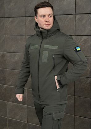 Куртка Pobedov Motive із липучками Хакі, L