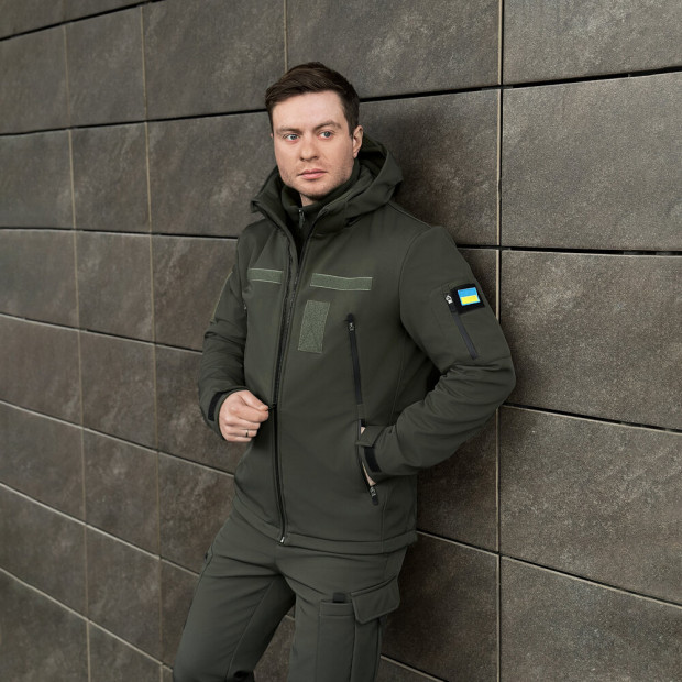 Куртка Pobedov Motive с липучками Хаки, L - 3
