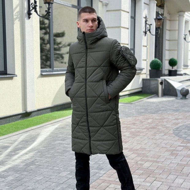 Куртка-пальто Pobedov Zmist Хакі, 2XL - 