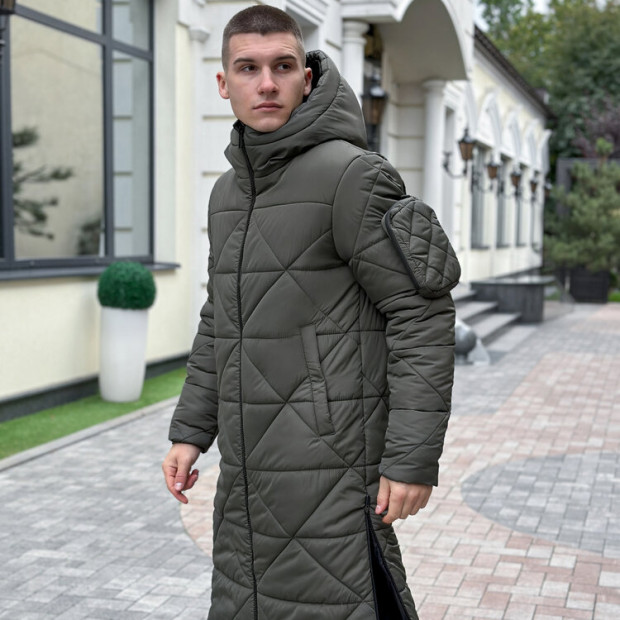 Куртка-пальто Pobedov Zmist Хакі, 2XL - 2