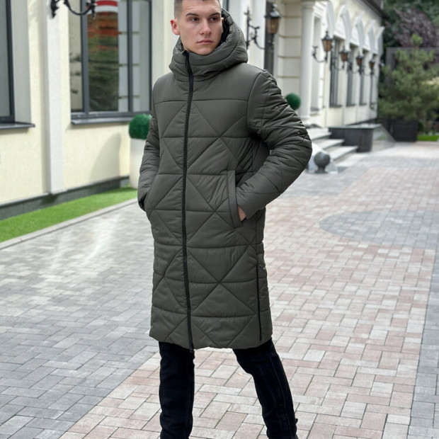 Куртка-пальто Pobedov Zmist Хакі, L - 1