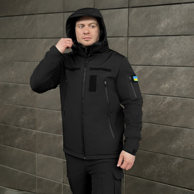Куртка Pobedov Motive із липучками Чорний, 2XL - 5