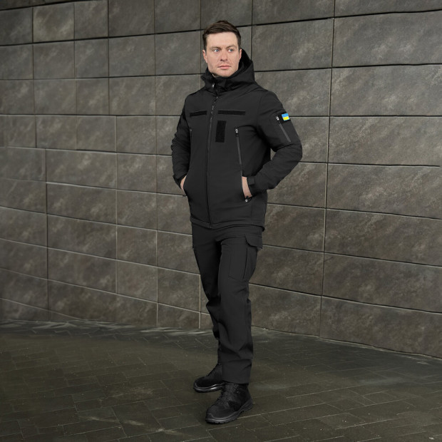 Куртка Pobedov Motive с липучками Черный, L - 6
