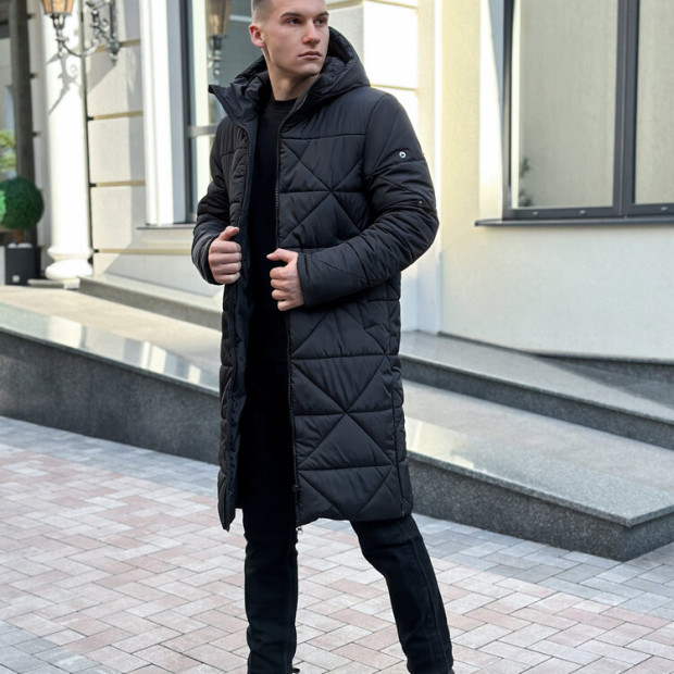 Куртка-пальто Pobedov Zmist Чорний, S - 4