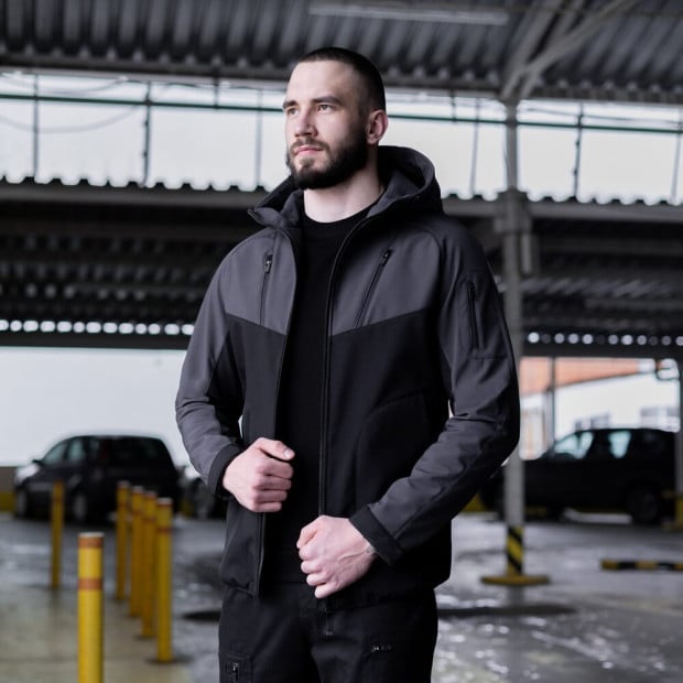 Куртка Pobedov Jacket Argument Сіро-чорний - 3