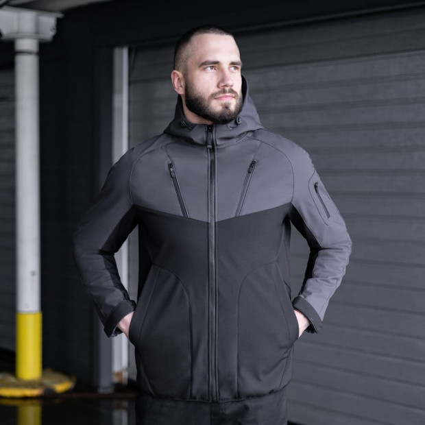 Куртка Pobedov Jacket Argument Сіро-чорний - 1