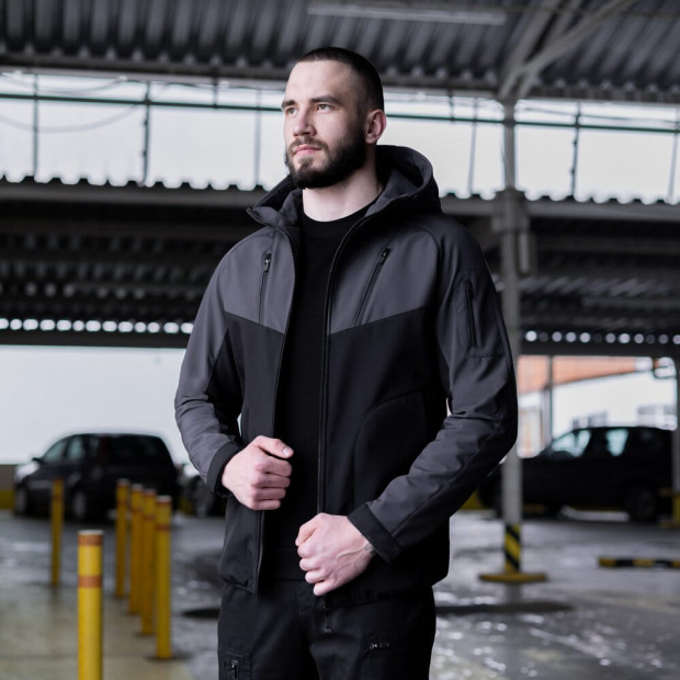 Куртка Pobedov Jacket Argument Сіро-чорний - 3