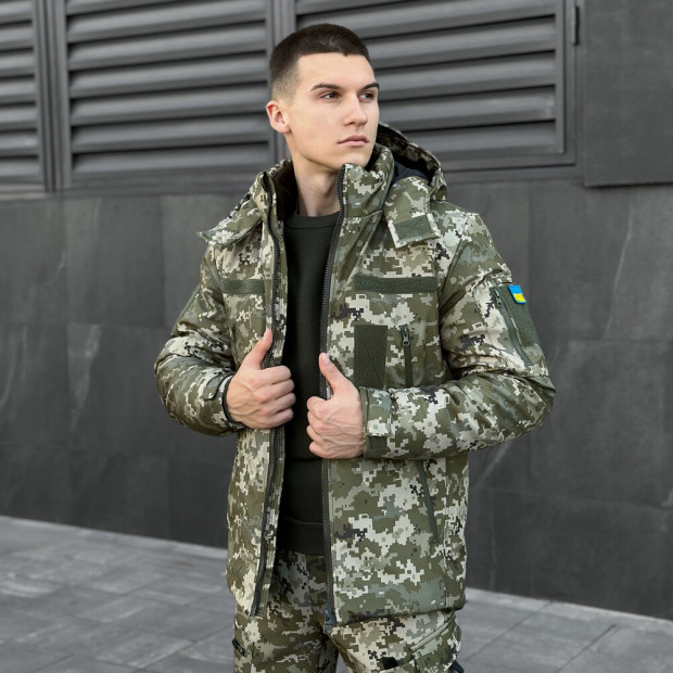 Куртка Pobedov Winter Jacket Motive ЗИМА Піксель, L - 2