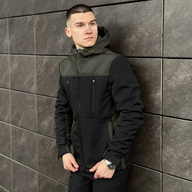 Куртка Pobedov Setup Чорний-хакі, S - 2