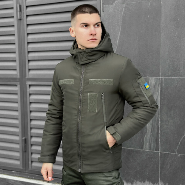 Куртка Pobedov Winter Jacket Motive ЗИМА Хакі - 1