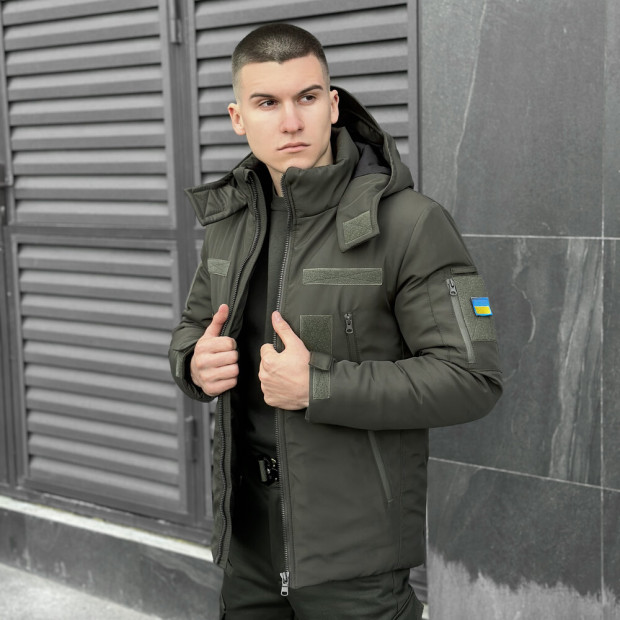 Куртка Pobedov Winter Jacket Motive ЗИМА Хакі - 3