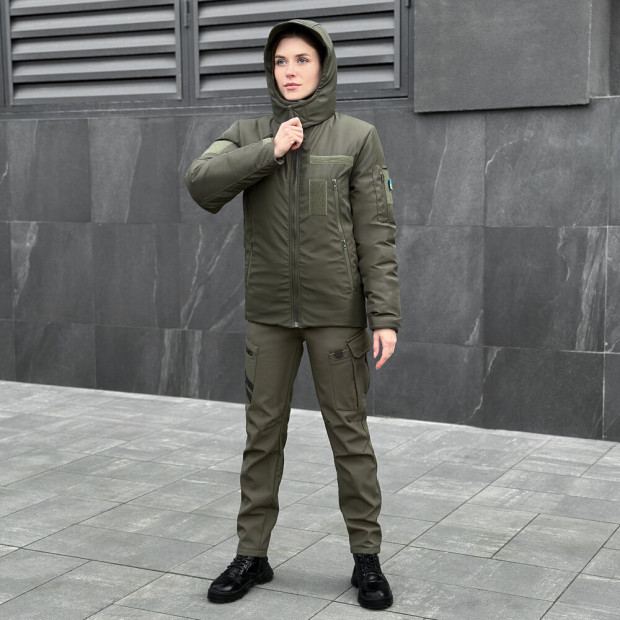 Куртка Pobedov Motive ЗИМА Жіноча Хакі, M - 6