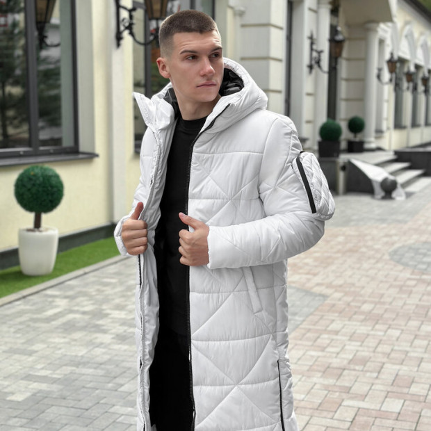 Куртка-пальто Pobedov Zmist Білий - 3