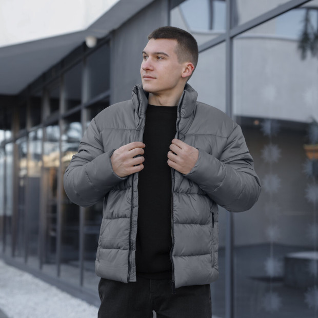 Куртка Pobedov Bubble Gum Темно-сірий, XL - 1
