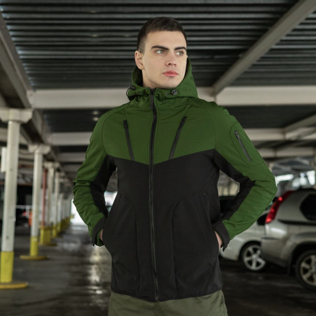 Куртка Pobedov Jacket Argument Зелено-чорний - 1