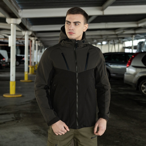 Куртка Pobedov Jacket Argument Хаки-черный - 1