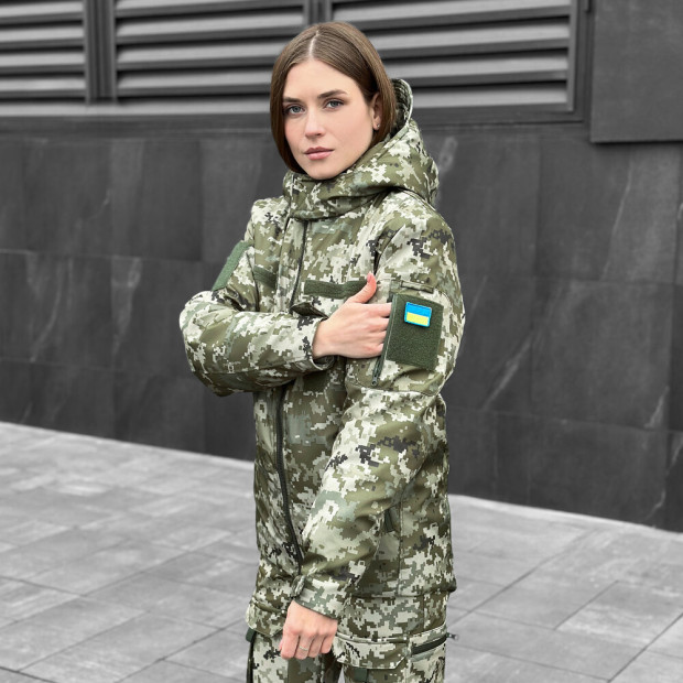 Куртка Pobedov Motive ЗИМА Жіноча Піксель, 2XL - 2