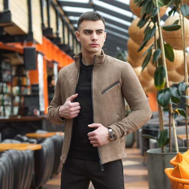 Куртка Pobedov Jacket Lucky seven Темний беж - 5