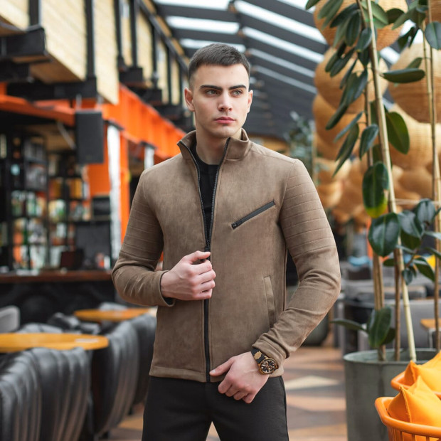 Куртка Pobedov Jacket Lucky seven Темний беж - 4