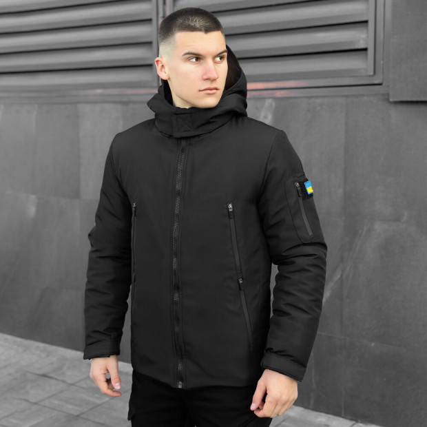 Куртка Pobedov Winter Jacket Motive ЗИМА Чорний - 