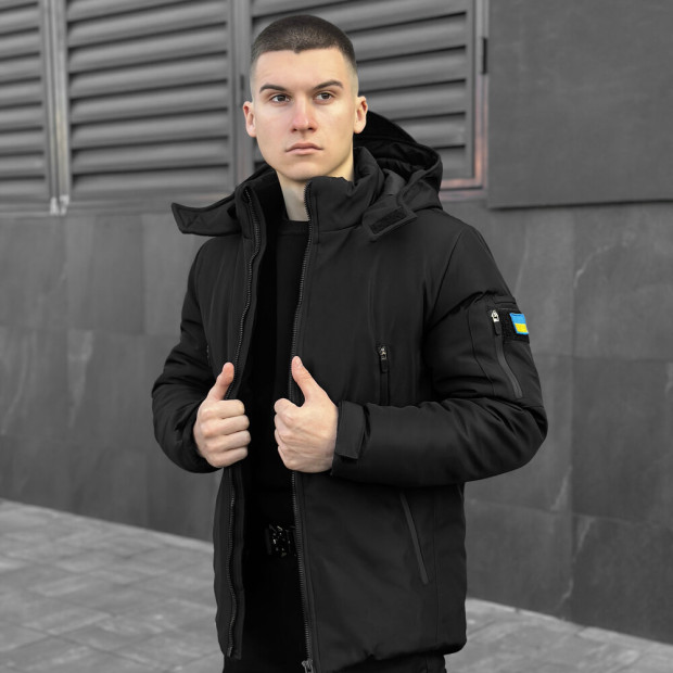 Куртка Pobedov Winter Jacket Motive ЗИМА Чорний - 2