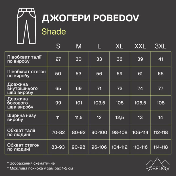 Джогери Pobedov Shade Сталево-чорний, XL - 7