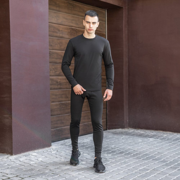 Термокомплект Pobedov Teplo Чорний, 2XL - 