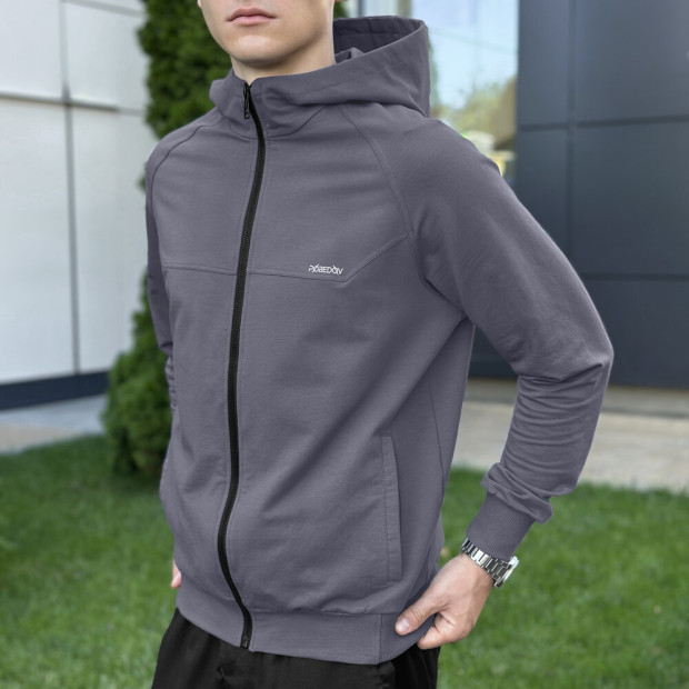 Кофта Pobedov Daily Темно-сірий, XL - 3