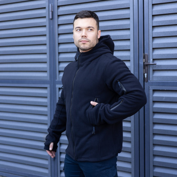 Толстовка флісова Pobedov Explorer Темно-синій - 1