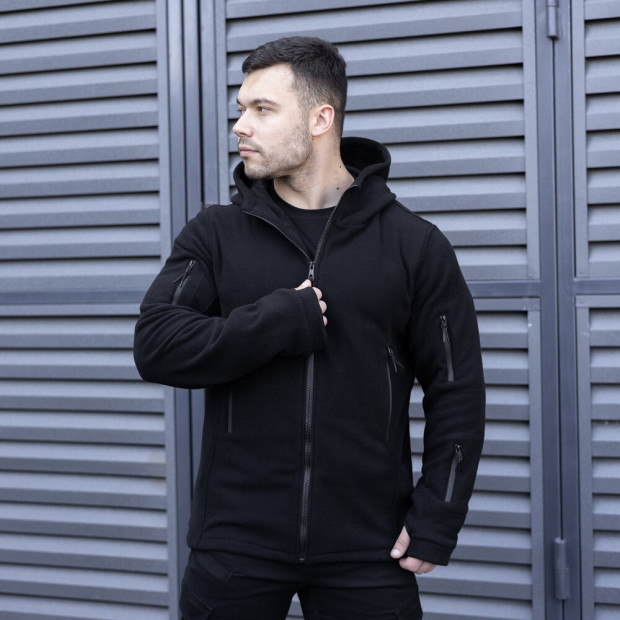 Толстовка флісова Pobedov Explorer Чорний, XL - 1