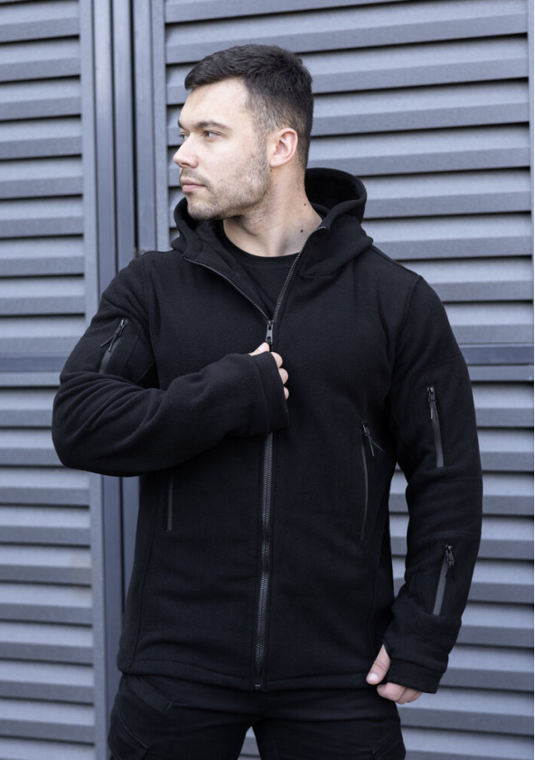 Толстовка флісова Pobedov Explorer Чорний 2