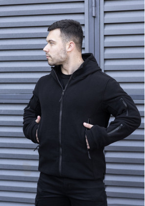 Толстовка флісова Pobedov Explorer Чорний, 3XL
