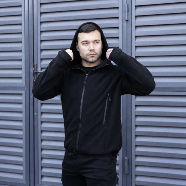 Толстовка флісова Pobedov Explorer Чорний, 3XL - 3