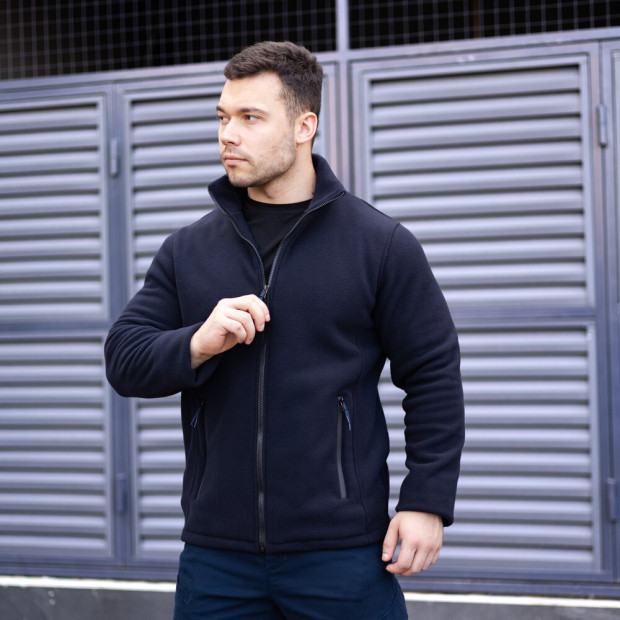 Толстовка флісова Pobedov Voin Темно-синій, 2XL - 2