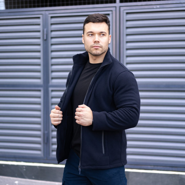 Толстовка флісова Pobedov Voin Темно-синій, 2XL - 3