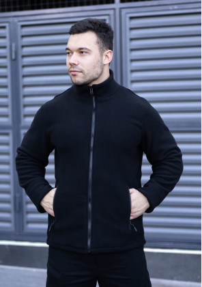 Толстовка флісова Pobedov Voin Чорний 2
