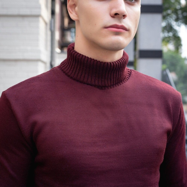 Светр Pobedov Axelrod Бордовий, L - 3