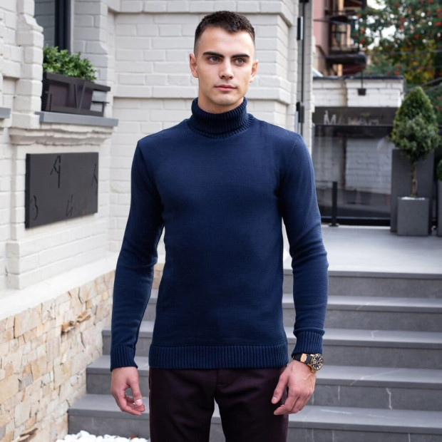 Светр Pobedov Axelrod Темно-синій - 3