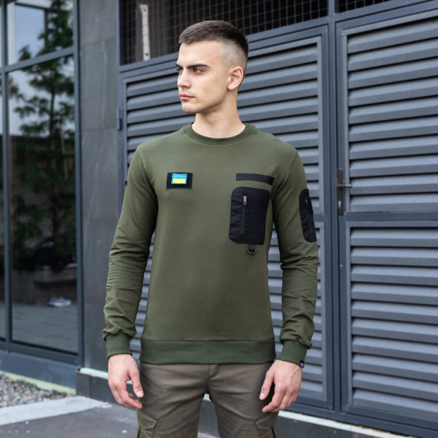 Світшот Pobedov Tactical Хакі - 1