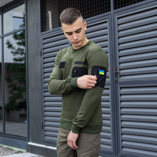 Світшот Pobedov Tactical Хакі - 2