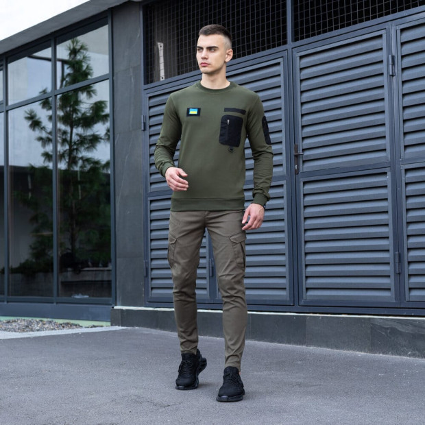 Світшот Pobedov Tactical Хакі - 4