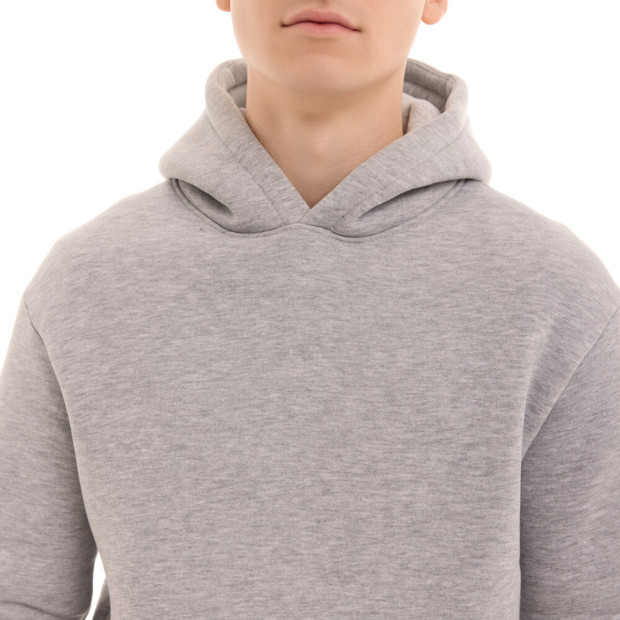 Худі Pobedov 008 ЗИМА Сірий меланж, 2XL - 4
